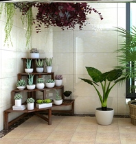 Triangle Flower Shelf Wall Corner Multilayer Balcony Stepped Multi-Meat Flower Pot Shelf Corner Corner rack modern minimalist