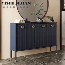 Chinese Style Shoe Cabinet Modern Zen door Hall Decoration Xuanguan Cabinet Light Lavish Living Room Locker storage cabinet Decorative Custom