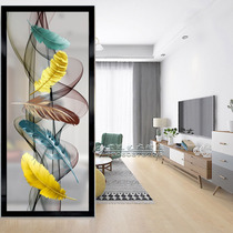 Art glass living room screen bedroom partition wall home decoration double-sided transparent frosted entry porch modern simple