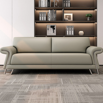 Office sofa Modern business minimalist guests reception sofas trio guests VIP reception sofa tea table combinations