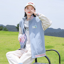 Girl Spring Dress 2022 New Ocean Gas Pure Cotton 12 Girl Spring Autumn Season Jacket 15 Year Old Woman Great Boy Baseball Suit Jacket
