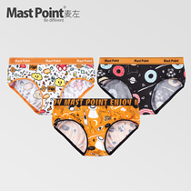 Mai Zuoxid panties Ms cotton antibacterial shorts trendy briefs Funny collector 3 packs