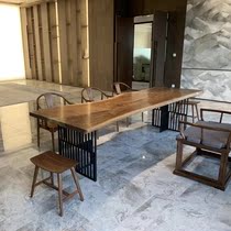 Customizable minimalist iron art large board rock plate table leg tea table desk bracket bar table footed metal support foot base