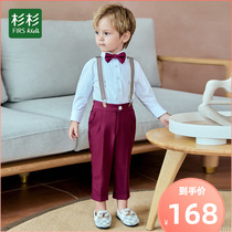 fir children's dress suit for small children baby year old boy casual suit boy flower performance costume