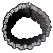 Sweater Neckline Decoration Lace Lotus Leaf Side Neck Accessories Warm Wool Thread Small Upright Collar Autumn Winter Temperament Neck Chain Fake Collar Accessories Accessories