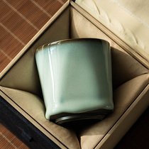 Official kiln master cup Personal-specific handmade Puer cup Single cup Kung Fu Tea cup can raise open piece iron tire tea cup