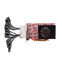 Star Qimei multi-screen graphics card 7709 3 rows and 3 columns advertising multi-screen splicing 3*video wall splicing