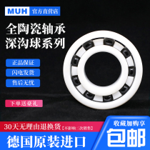 MUH German zirconium oxide full pearl ceramic bearing 6010 CE inner diameter 50 outer diameter 80 thickness 16 precision high speed