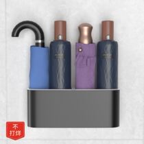 Umbrella containing cylinder perforated umbrella shelf wall-mounted door rear umbrella containing shelf Provincial space wall balcony