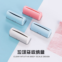 Japanese kitchen garbage bag storage artifact Removable creative hanging wall hanging wall-free perforated bucket with household