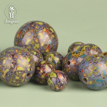 donguan Dongguan lacquerware Lacquer beads Single beads DIY hand string handmade Buddha beads Rosary beads Non-legacy hand-made Qiu Yun Dan