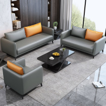 Office sofa Modern minimalist light luxury guests in talks with reception room Business Fashion Italian style office sofa tea table