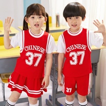 Childrens Day performance suit kindergarten small class dance costume cute cheerleading uniform gymnastics suit summer