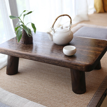 Japan-style Wood-burning Tung Wood Floating Window Table Tatami Small Tea Table Cushion Tea Table Bed Desk Bed desk Terrace Terrace a few