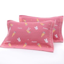 2021 New Pillow Towel Non-slip Adult Gauze Single Couple Pillow Towel Thickened to enlarge the soft household Pillowcase