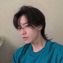 Wolf tail mullet head male and female universal wig net red Tongan Japanese samurai head long straight hair handsome haircut and hairless wig sleeve