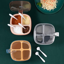Seasoning box set Household combination seasoning box Seasoning bottle Seasoning storage salt jar Seasoning jar Multi-functional seasoning