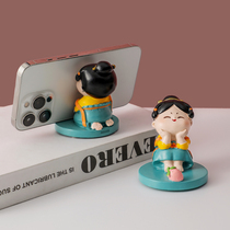 Ancient Wind Dowsee Womens Mobile Phone Bracket Office Room Table Top Decoration Good Things Small Healing System Hem Girl Presents