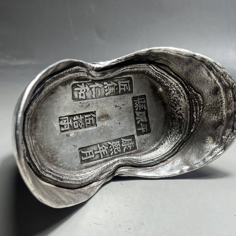 清代官银五十两银元宝干隆康熙顺治雍正嘉庆银锭收藏品