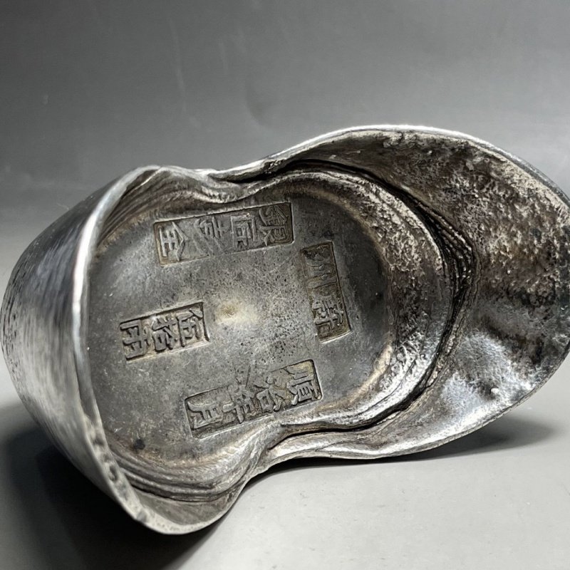 清代官银五十两银元宝干隆康熙顺治雍正嘉庆银锭收藏品