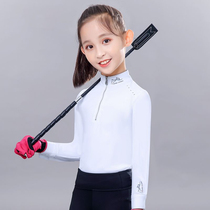 Chunqiu thickens the warm water and mills the long-sleeved T-shirt top riding the children's riding suit