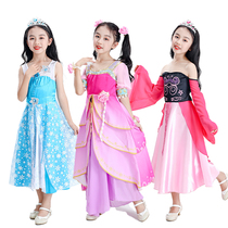 Ye Luoli clothes children princess skirt girl dress Summer Girl Big Boy Zina Ling ice fairy childrens clothing