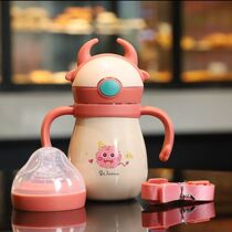 316 stainless steel insulated milk bottle wide caliber baby bottle straw cup 2 with bottle suit