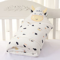Newborn baby hug by the beginner bag by autumn and winter thickening of the pure cotton beginner baby with a double-purpose quilt
