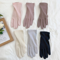 Gloves Women Thin Spring Summer Season Sun Protection Riding Cotton touch screen Breathable Anti Slip Short style Driving gloves
