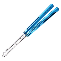 War Shark Original Shining Tuning Fork Butterfly Knife Unedged Practice Training Knife Fancy Folding Hand Knife Childrens Toy