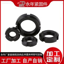 M10-M80GB810 small round nut and cap notched locking nut four-slot stop screw cap