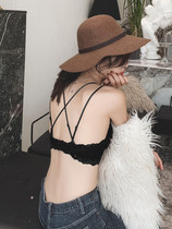 Japanese beauty back underwear womens summer thin small chest gathered without rims to close the pair of breast bra cover sexy lace suit