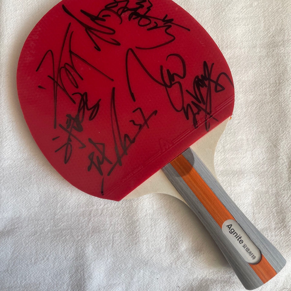 Chen Meng Sun Yingsha Liu Shiwen Xu Xin Ma Malone Fan Zhendong Liu Guoliang's autograph table tennis racket-Taobao