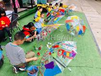 Professional childrens painting with umbrella painting diy hand-painted graffiti kindergarten art class blank hand-painted transparent umbrella