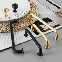 Casmaster cabinet door u type handle modern minimalist High-end Wardrobe Drawers Cupboard Golden Black Light Lavish Minimalist Handle