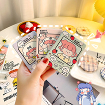 Folding makeup mirror Dressing mirror ins Cute large creative portable desktop portable mirror Student dormitory small mirror