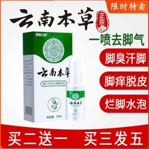 Yunnan Bengrass foot gas spray Anti-Itch Cream FEET Foot Girl Feet with Feet Itch and Foot Rot and Bacteriostatic Germicidal Except for Blisters Type