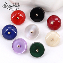 High-end metal blouses shirts buttons clothes tops buttons round color small buttons decorative buckle accessories