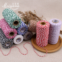 Color bag Zongzi special thread Cotton thread Handmade diy decorative thin rope tied woven zongzi rope Cotton rope wear-resistant