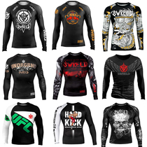 Venom long-sleeved tights Quick-drying high-elastic clothing Running fitness training boxing sanda fighting sports suit customization