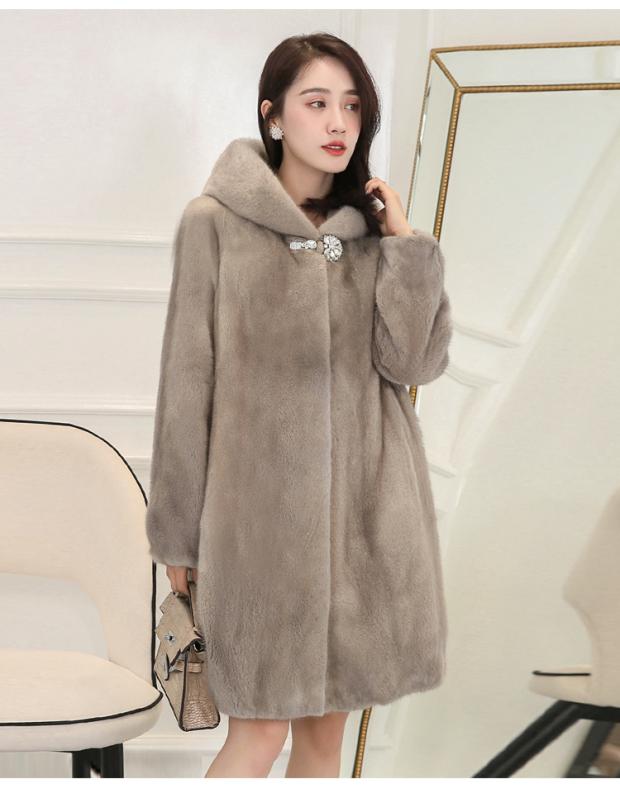 Fur Buckle Marten Overcoats Button Rhinestone Collar Buckle Mink Decorative Women with Diamond Duck Mouth Buckle a Pair of Buckles Decorative Button