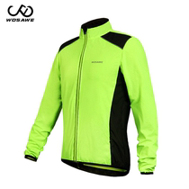 WOSAWE mountain bike windproof anti-splash water riding wind coat night reflective light and thin breathable long sleeve skin coat
