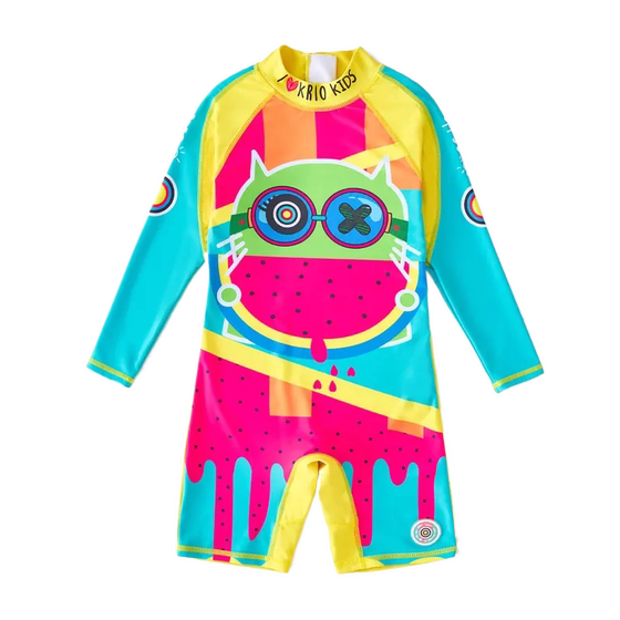 Krio Children's Swimsuit Boys Girls Long Sleeve shorts, young conjoined beach sunscreen sunscreen, dry surfing service
Krio Children's Swimsuit Boys Girls Long Sleeve shorts, young conjoined beach sunscreen sunscreen, dry surfing service