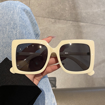 ins glasses Korean version of the tide 2021 new retro sunglasses round face large frame sunglasses female net red small face street shot