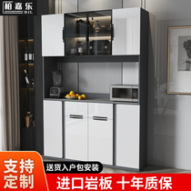 Light luxury slate sideboard modern minimalist high style integrated wall tea cabinet home living room storage cabinet wine cabinet