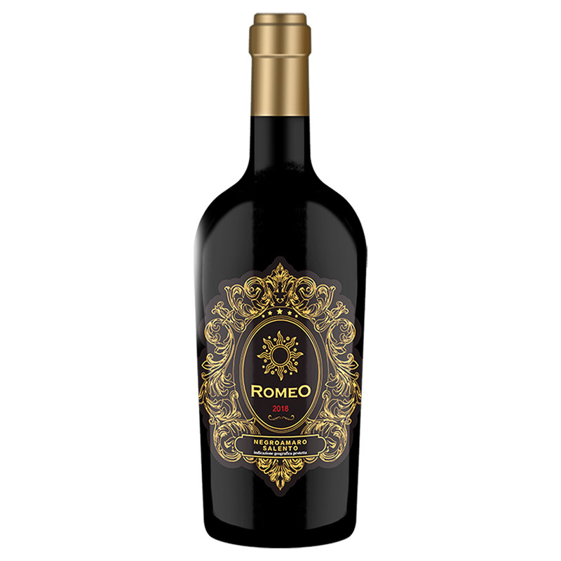 意大利进口罗密欧黑曼罗葡萄酒750ml