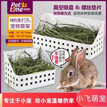 Rabbit Grass Shelf Dragon Cat Food Bowl Fixed Food Trough Rabbit Food Basin Grass Ball Dutch Pig Rice Basin Pet Supplies Feed Box