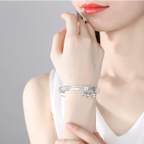 Silver bracelet closure style III Sansei with lukewarm light and luxurious fashion advanced senses send girlfriend gift bracelet