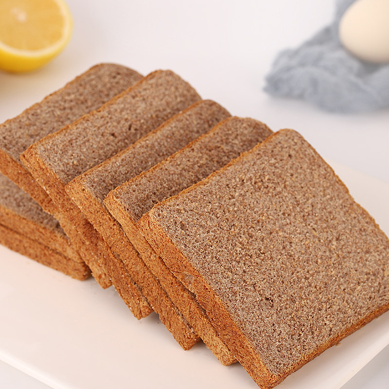 哆米芝日黑麦全麦面包低0蔗糖饱腹整箱早餐脂肪粗粮吐司代餐欧包