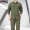 Military green long sleeved suit (shirt+pants) 8103